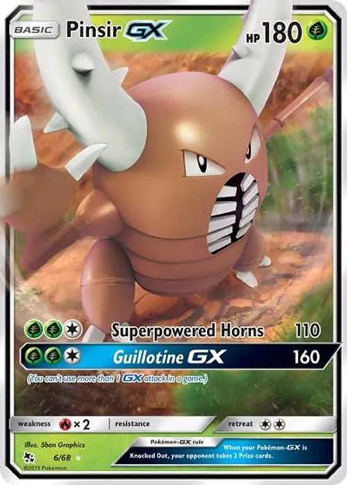 Pinsir GX #6/68 Ultra Rare — Hidden Fates