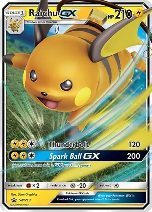 Raichu GX - SM213 #SM213 Promo — SM Promos
