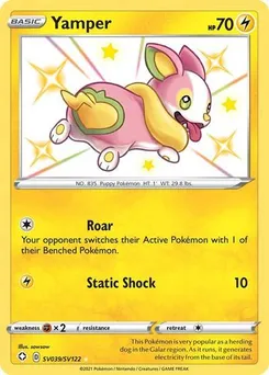 Yamper #SV039/SV122 Shiny Holo Rare — Sword & Shield—Shining Fates