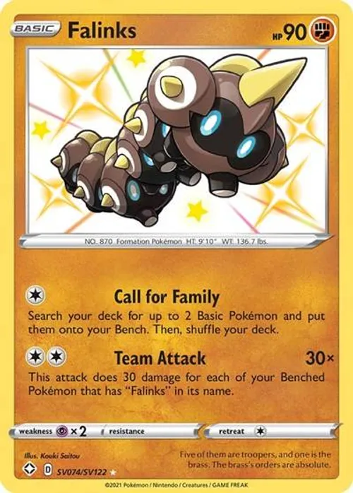 Falinks #SV074/SV122 Shiny Holo Rare — Sword & Shield—Shining Fates