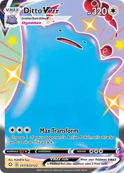 Ditto VMAX #SV119/SV122 Shiny Holo Rare — Shining Fates: Shiny Vault