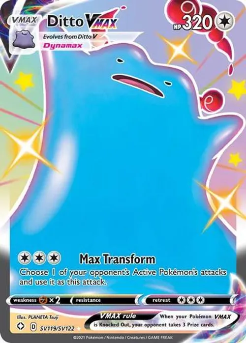Ditto VMAX #SV119/SV122 Shiny Holo Rare — Shining Fates: Shiny Vault
