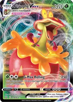 Flapple VMAX #019/163 Ultra Rare — Sword & Shield—Battle Styles