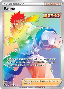 Bruno #172/163 Secret Rare — Sword & Shield—Battle Styles