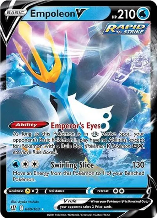Empoleon V #040/163 Ultra Rare — Sword & Shield—Battle Styles