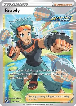 Brawly (Full Art) #188/198 Ultra Rare — SWSH06: Chilling Reign