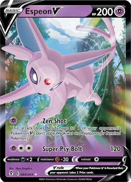 Espeon V #064/203 Ultra Rare — Sword & Shield—Evolving Skies