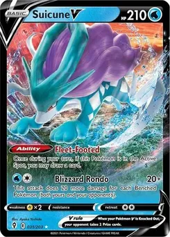Suicune V #031/203 Ultra Rare — Sword & Shield—Evolving Skies
