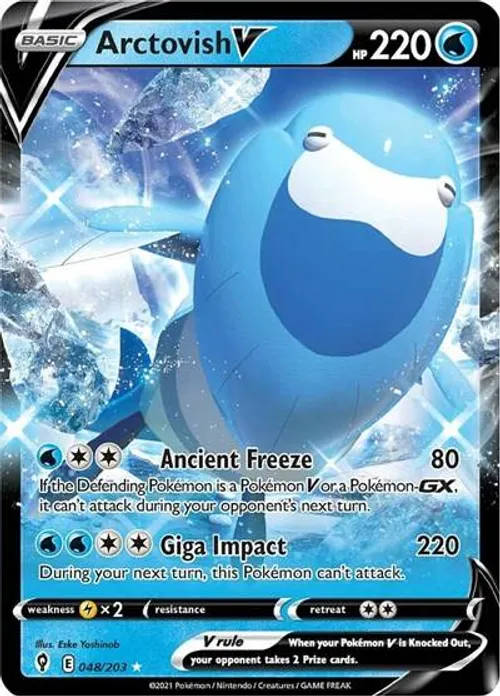 Arctovish V #048/203 Ultra Rare — Sword & Shield—Evolving Skies