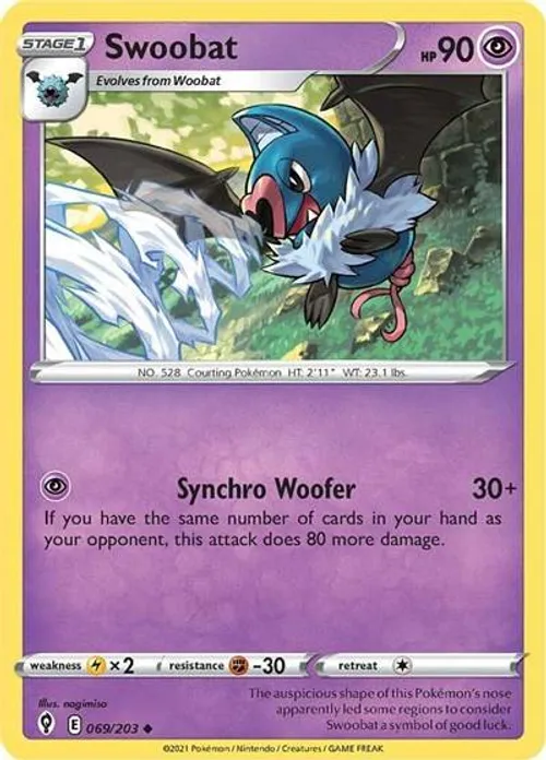 Swoobat #069/203 Uncommon — Sword & Shield—Evolving Skies