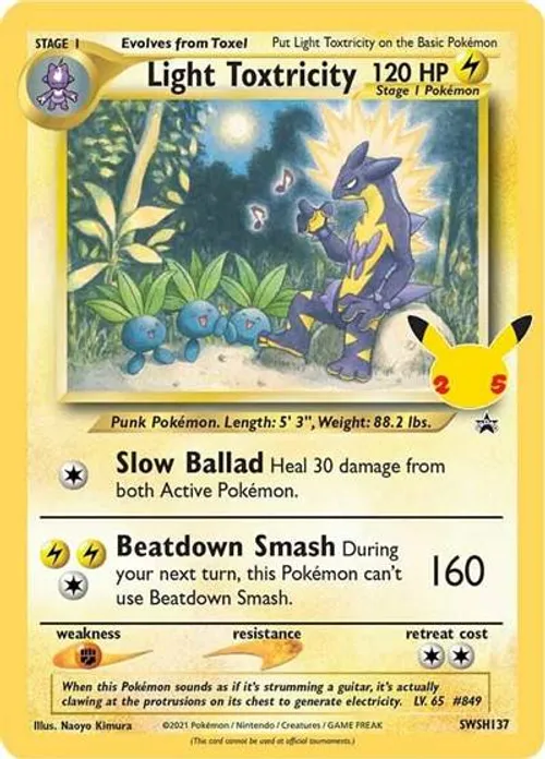 Light Toxtricity #SWSH137 Promo — Sword & Shield—SWSH Black Star Promos