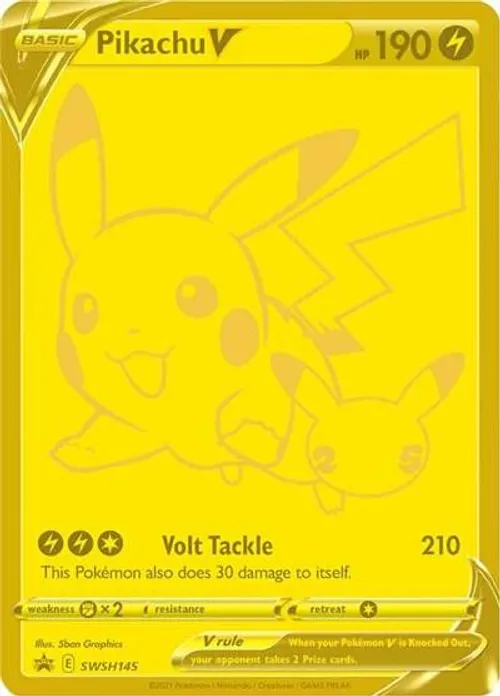 Pikachu V - SWSH145 #SWSH145 Promo — SWSH: Sword & Shield Promo Cards