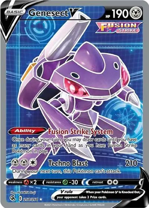 Genesect V #254/264 Ultra Rare — Sword & Shield—Fusion Strike