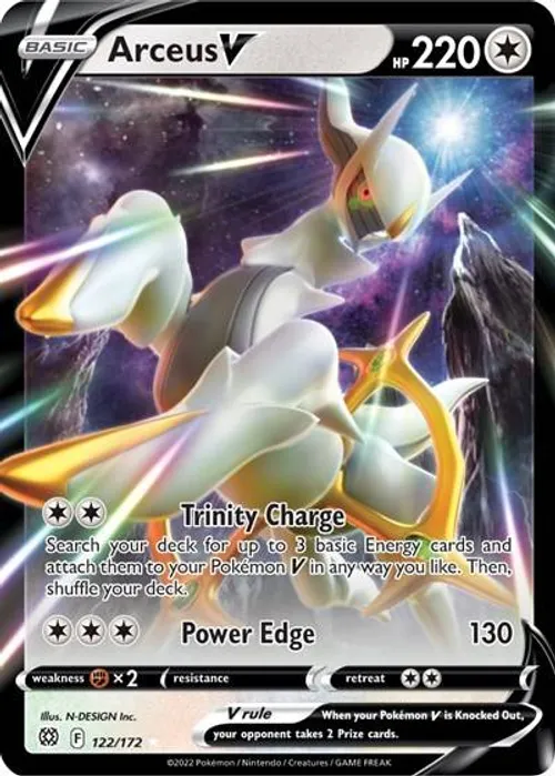 Arceus V #122/172 Ultra Rare — Sword & Shield—Brilliant Stars