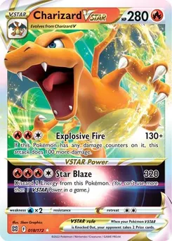 Charizard VSTAR #018/172 Ultra Rare — Sword & Shield—Brilliant Stars
