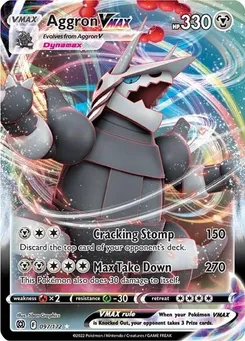 Aggron VMAX #097/172 Ultra Rare — Sword & Shield—Brilliant Stars
