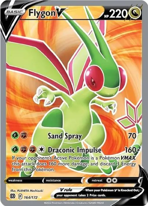 Flygon V #164/172 Ultra Rare — Sword & Shield—Brilliant Stars