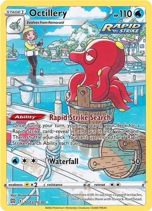 Octillery #TG03/TG30 Ultra Rare — Sword & Shield—Brilliant Stars
