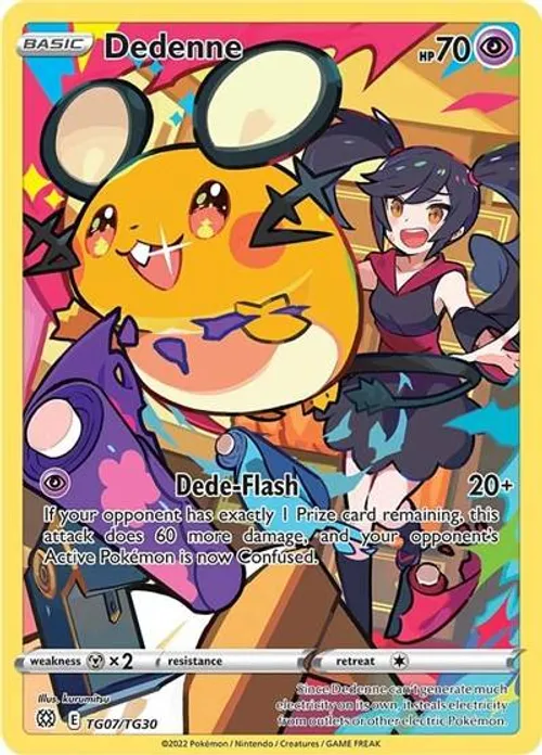 Dedenne #TG07/TG30 Ultra Rare — Sword & Shield—Brilliant Stars
