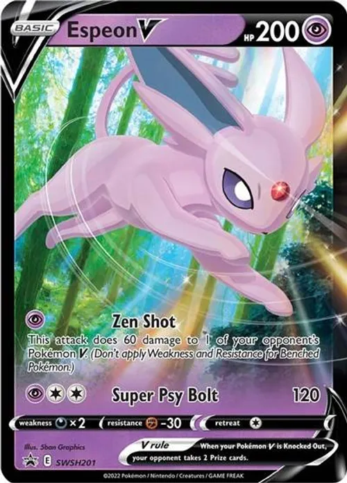 Espeon V - SWSH201 #SWSH201 Promo — SWSH: Sword & Shield Promo Cards