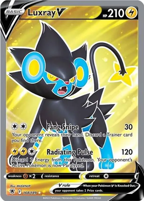 Luxray V #168/189 Ultra Rare — Sword & Shield—Astral Radiance
