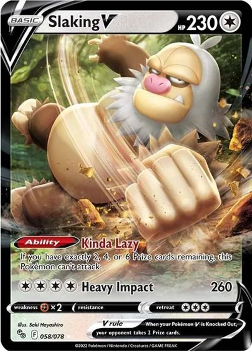 Slaking V #058/078 Ultra Rare — Pokemon GO