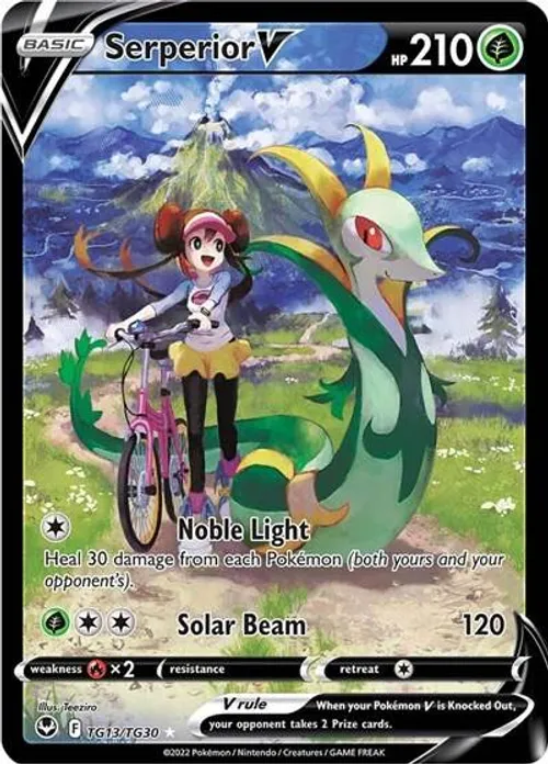 Serperior V #TG13/TG30 Ultra Rare — SWSH12: Silver Tempest Trainer Gallery