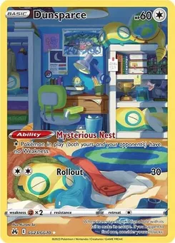Dunsparce #GG23/GG70 Ultra Rare — Sword & Shield—Crown Zenith