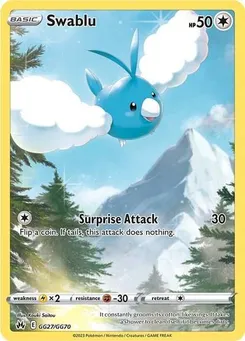 Swablu #GG27/GG70 Ultra Rare — SWSH: Crown Zenith: Galarian Gallery