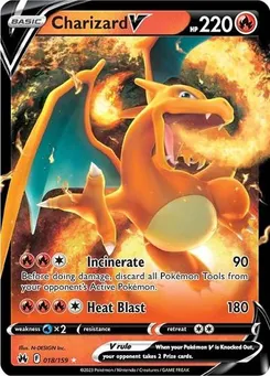 Charizard V #018/159 Ultra Rare — Sword & Shield—Crown Zenith