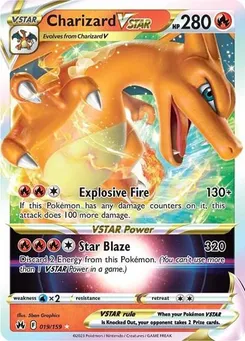 Charizard VSTAR #019/159 Ultra Rare — Sword & Shield—Crown Zenith