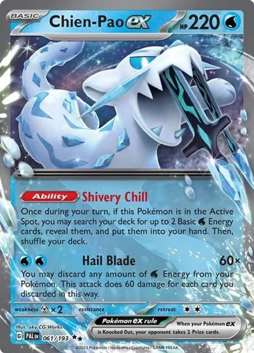Chien-Pao ex #061/193 Double Rare — Scarlet & Violet—Paldea Evolved