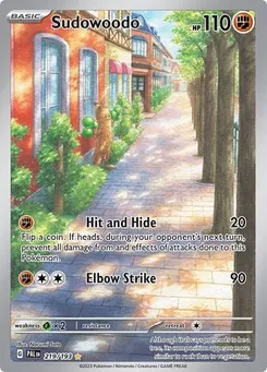 Sudowoodo #219/193 Illustration Rare — SV02: Paldea Evolved