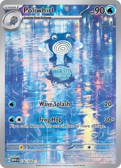 Poliwhirl #176/165 Illustration Rare — Scarlet & Violet—151