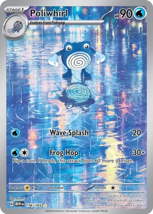 Poliwhirl #176/165 Illustration Rare — Scarlet & Violet—151