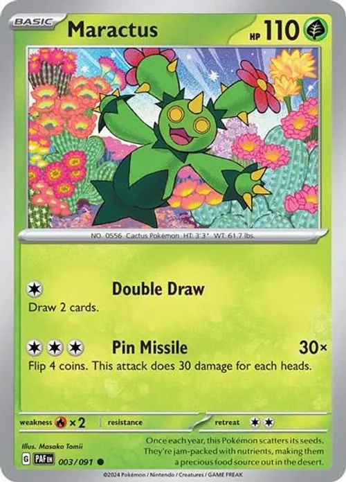 Maractus #003/091 Common — Scarlet & Violet—Paldean Fates