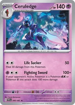 Ceruledge #040/091 Rare — Scarlet & Violet—Paldean Fates