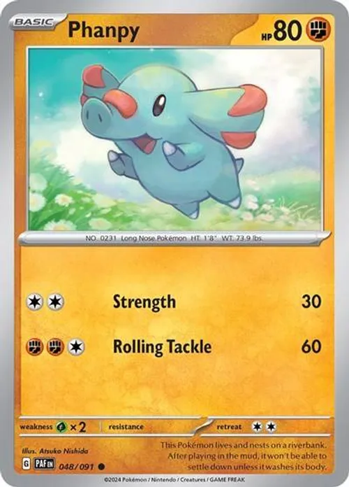 Phanpy #048/091 Common — Scarlet & Violet—Paldean Fates