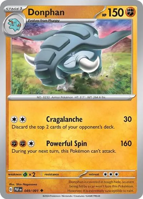 Donphan #049/091 Uncommon — Scarlet & Violet—Paldean Fates