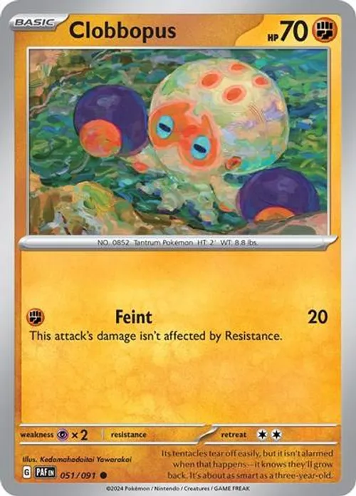 Clobbopus #051/091 Common — Scarlet & Violet—Paldean Fates