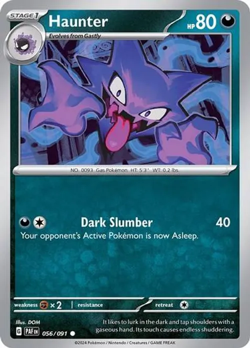 Haunter #056/091 Common — Scarlet & Violet—Paldean Fates
