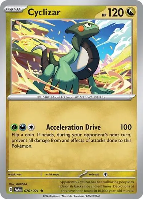 Cyclizar #070/091 Rare — Scarlet & Violet—Paldean Fates
