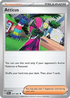 Atticus #077/091 Uncommon — Scarlet & Violet—Paldean Fates