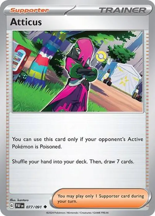 Atticus #077/091 Uncommon — Scarlet & Violet—Paldean Fates