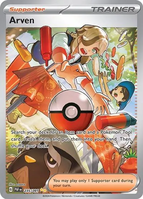 Arven #235/091 Special Illustration Rare — SV: Paldean Fates
