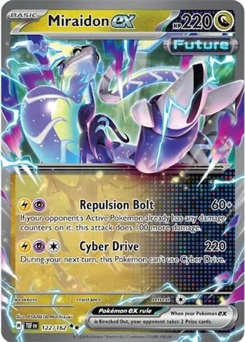 Miraidon ex #122/162 Double Rare — Scarlet & Violet—Temporal Forces