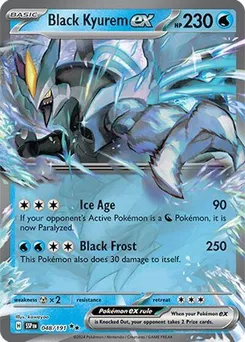 Black Kyurem ex #048/191 Double Rare — Scarlet & Violet—Surging Sparks