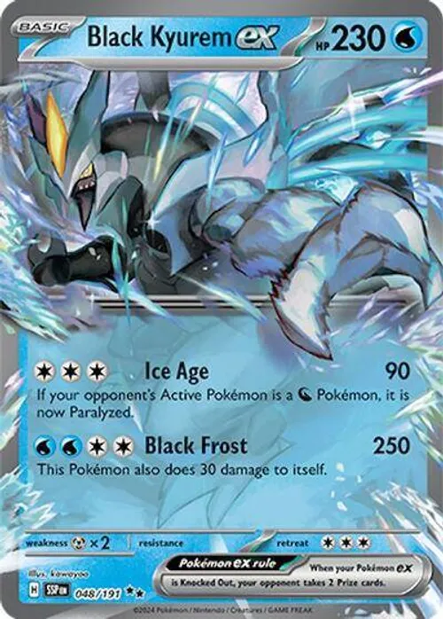 Black Kyurem ex #048/191 Double Rare — Scarlet & Violet—Surging Sparks