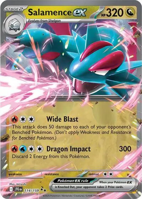 Salamence ex #114/159 Double Rare — Scarlet & Violet—Journey Together