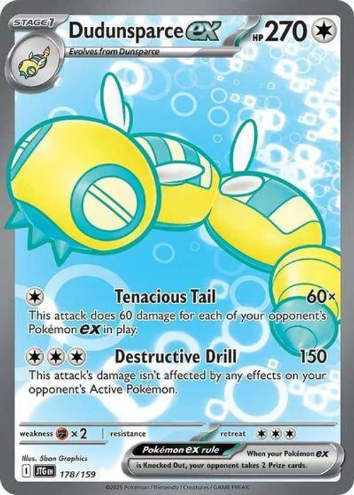 Dudunsparce ex #178/159 Ultra Rare — Scarlet & Violet—Journey Together